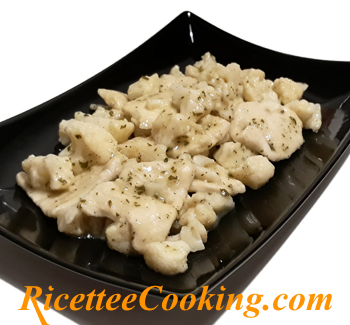 Straccetti di pollo e cavolfiore